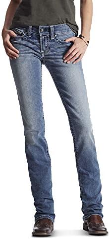 ARIAT Women's R.E.A.L. Straight Leg Jean, Rainstorm - 33 Short Ariat