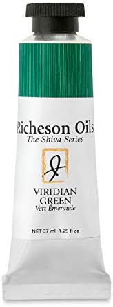 Jack Richeson 37-Ml Artist Oil Colors, Viridian Green Jack Richeson