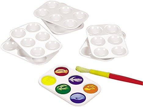 Fun Express Perfect for Paint! Paint Palettes (1 Dz) - 12 Pieces - VBS Vacation Bible School Supplies/Decor - Educational and Learning Activities for Kids Fun Express