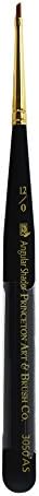 Princeton Mini-Detailer Paintbrush, Size 0, Black Princeton