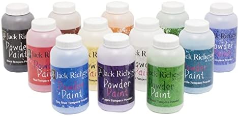 Jack Richeson 101592 Tempera Powder Paint, Set of 12 Jack Richeson