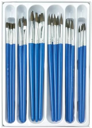 Royal Brush RCVP-102 Natural Brushes Classroom Value Pack, Assorted Size (Pack of 30) Royal & Langnickel