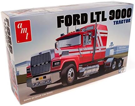 Round 2 Unknown AMT Ford LTL 9000 Semi Tractor 1:24 Scale Model Kit (AMT1238) Amt