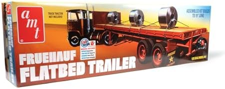 AMT Fruehauf Flatbed Trailer 1:25 Scale Model KIt Amt