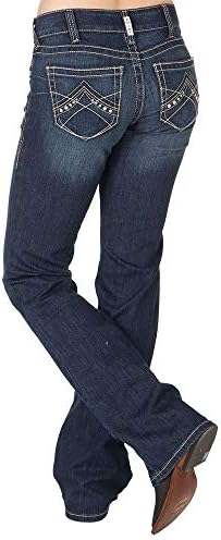 Ariat Women's R.E.A.L. Mid Rise Stretch Whipstitch Boot Cut Jean Ariat