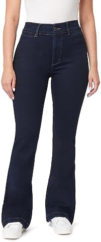 kensie Jeans for Women High-Rise Welt Flare 32-Inch Inseam, Size 0-14 Kensie