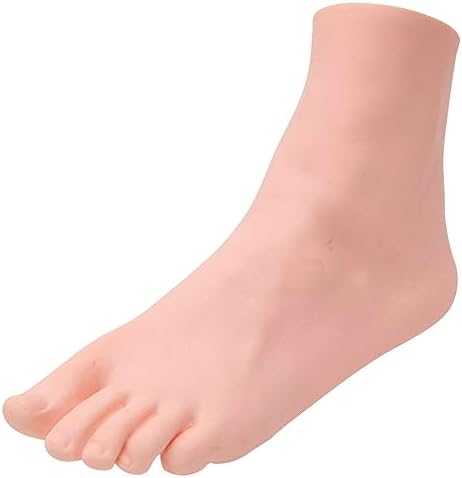 Lifelike Manikin Feet PVC Foot Lifesize Female Mannequin Foot Model for Painting Teaching Arts Drawing Sketching Jewelry Display -Left Foot,22.5cm Yangshine