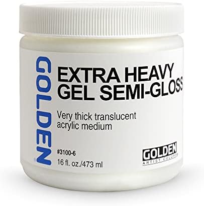 Golden Artist Colors - Extra Heavy Gel Semi-Gloss - 16 oz Jar GOLDEN