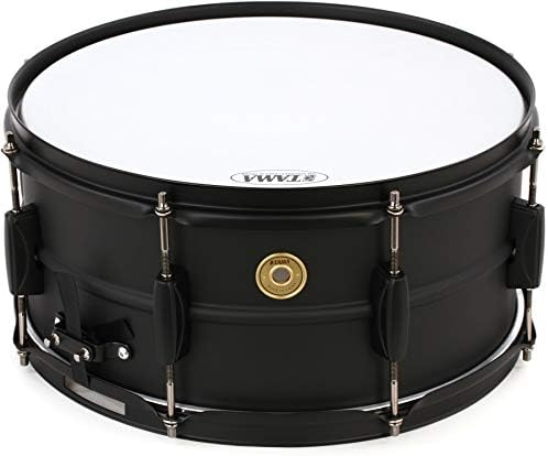 Барабан Tama Steel Snare - 6,5х14 дюймов - Чёрный, стальной корпус 1,2 мм, универсальный звук для музыкантов Tama