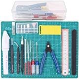 19Pcs Modeler Basic Tools Craft Set Hobby Building Tools Kit for Gundam Professional Model Assemble Building Rustark