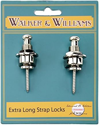 Зажимы для гитарных ремней Walker & Williams Extra Long с глубоким буртиком для толстых ремней Walker & Williams