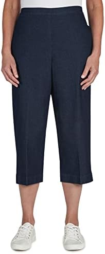 Alfred Dunner Women's Relaxed Denim Capri Alfred Dunner