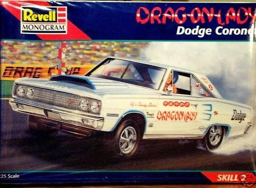 Revell Monogram 1:25 Model Kit - 1967 Dodge Coronet - Shirley Shahan's "Drag-on-Lady" (1997 model kit) Revell