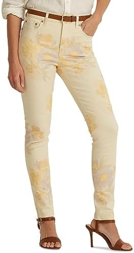 Lauren Ralph Lauren Women's Floral High-Rise Skinny Ankle Jeans LAUREN Ralph Lauren