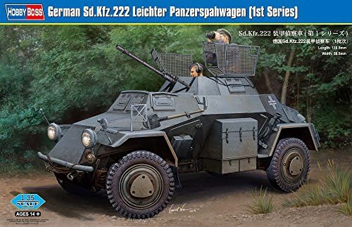 Hobby Boss SD.KFZ.222 German Leichter Panzerspahwag Military Vehicle Hobby Boss