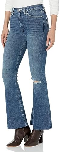 HUDSON Women's Holly High Rise Flare Jean Barefoot Length Hudson