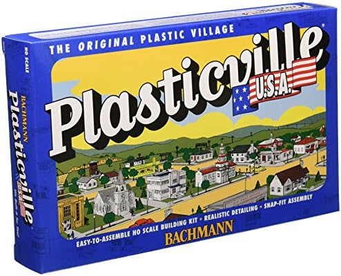 Bachmann Trains - PLASTICVILLE U.S.A. BUILDINGS – CLASSIC KITS - MOTEL with POOL - HO Scale Bachmann