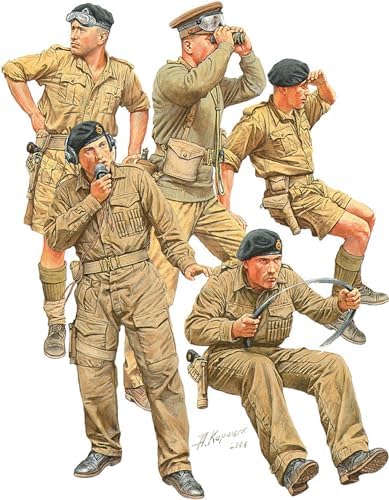 Mini Art MA35387 1/35 British Armored Car Crew Special Edition Plastic Model, Small MiniArt