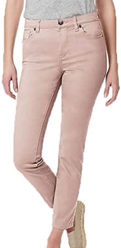 BUFFALO David Bitton Women's Mid-Rise Skinny Stretch Ankle Grazer Jean (Pink, 12/32) Buffalo David Bitton