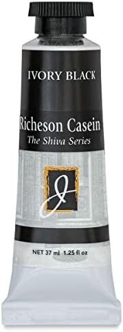 Jack Richeson Artist Casein Colors, 37-Milileter, Ivory Black Jack Richeson