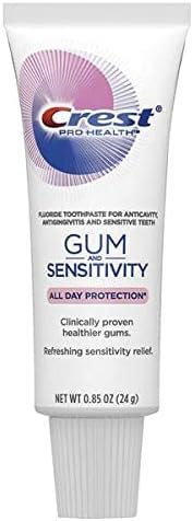 Crest Pro Health Gum and Sensitivity Toothpaste for Sensitive Teeth, Soft Mint, Travel Size 0.85 oz (24g)- Pack of 2 Crest