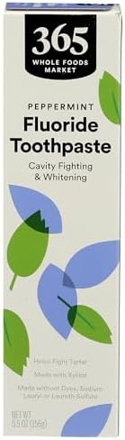 365 by Whole Foods Market, Fluoride Cavity Fighting and Whitening Toothpaste, 5.5 Ounce 365 by Whole Foods Market