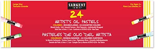 Sargent Art 22-2016 24-Count Large Oil Pastels Sargent Art