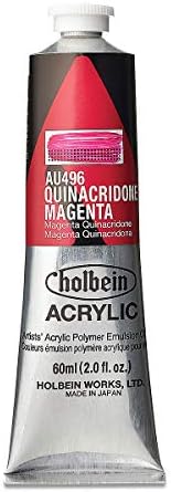 Holbein - Artist Heavy Body Acrylic - 60ml Tube - Quinacridone Magenta Holbein