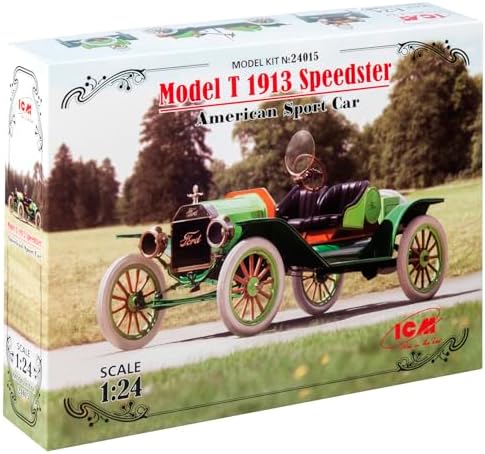 ICM ICM24015 1:24-Model T 1913 Speedster, US Sports Car Icm