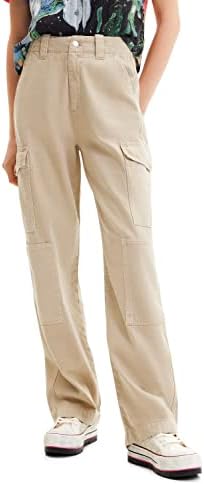 Desigual Women's Regular Woman Non Denim Long Trousers Desigual