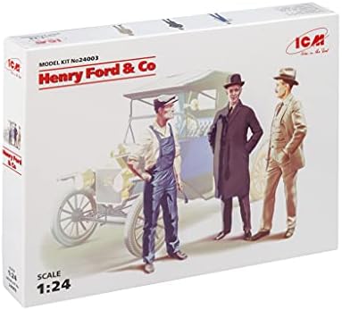 ICM 24003 - Модель автомобиля Henry Ford & Co в масштабе 1:24, с реалистичными наклейками и простыми инструкциями Icm