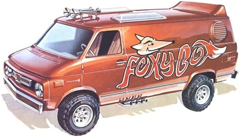 AMT 1975 Chevy Van Foxy Box 1:25 Scale Model Kit, Factory Color Amt