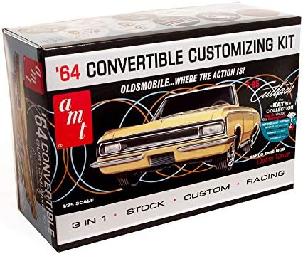 Сборная модель автомобиля AMT 1964 Olds Cutlass F-85 Convertible, масштаб 1/25, более 110 деталей Amt