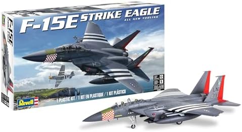 Revell Level 5 Model Kit Mcdonnell Douglas F-15E Strike Eagle Aircraft 1/72 Scale Model Revell