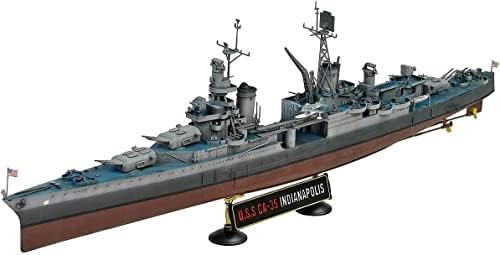 Academy Plastic Model 1/350th Scale USS CA-35 Indianapolis Military Ship Kit #14107 by Academy Models Academy