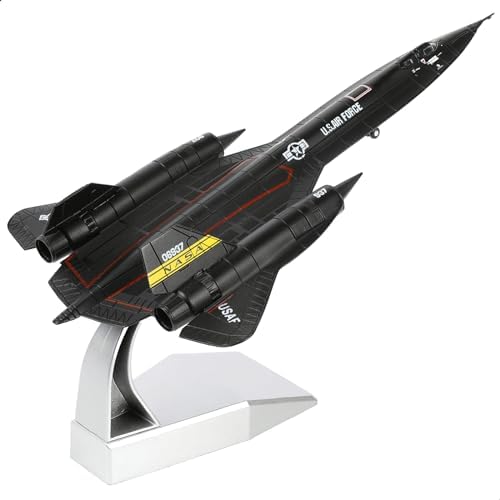 1/144 SR-71 Blackbird Diecast Metal Aircraft Model Kit Pre-Build Replica Military for Display Collection or Gift Nuotie