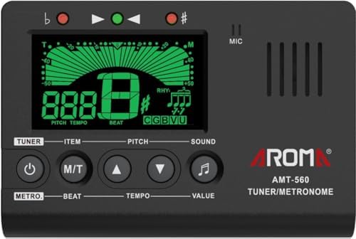 Ulumac 3 в 1: метроном, тюнер и генератор тона, точный цифровой тюнер для гитары, бас-гитары, виолончели и укулеле Ulumac