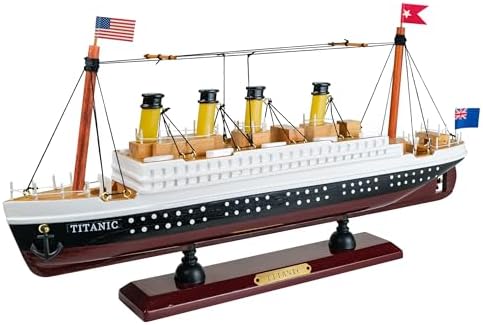 SAILINGSTORY Wooden Titanic Model Cruise Ship Liner 1/680 Scale Replica 14" Titanic Ship Model Gifts HOME DECOR SAILINGSTORY