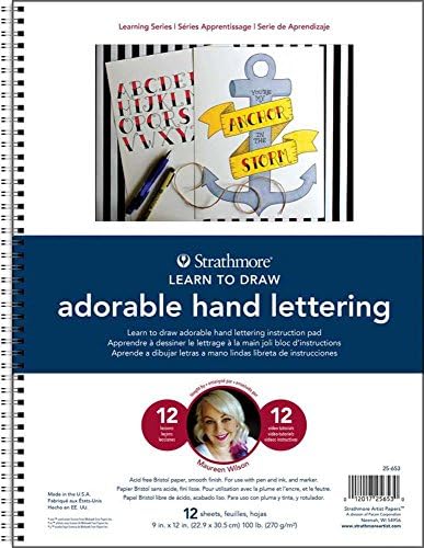 Strathmore (25-753 300 Learning Series Colored Pencil Nature Pad , White , 9x12 in Strathmore