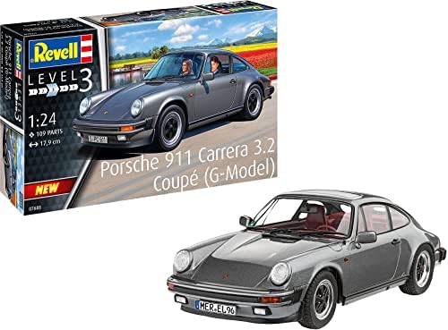 Revell 07688 Porsche 911 Carrera 3.2 Coupé (G-Model) 1:24 Scale Unbuilt/Unpainted Plastic Model Kit Revell