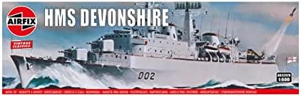 Airfix Vintage Classics HMS Devonshire (Do2) Destroyer 1:600 Royal Navy Military Battleship Plastic Model Kit A03202V Airfix