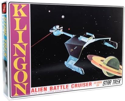 Модель-кит Klingon Battle Cruiser из «Звездного пути», масштаб 1:650, 42 детали, уровень сложности 2 Amt