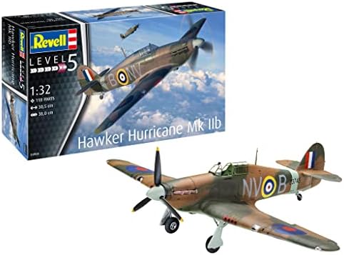 Revell 04968 Hawker Hurricane Mk IIb 1:32 Scale Unbuilt/Unpainted Plastic Model Kit Revell