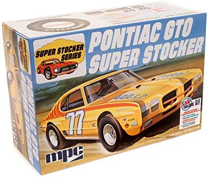 Round 2 MPC Pontiac GTO Super Stocker 1:25 Plastic Model Kit, Chrome (MPC939M) Mpc