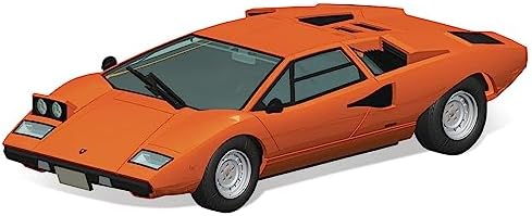 Aoshima Lamborghini Countach LP400 (Orange Ver.) 1:32 Scale Model Kit Aoshima