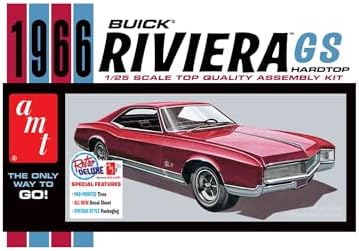 AMT - 1966 Buick Riviera GS Hardtop, 1:25 Scale, Skill Level 2 Amt