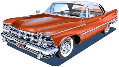 1959 Chrysler Imperial Hardtop 1:25 Scale AMT Highly Detailed Plastic Kit, Clear,White Amt