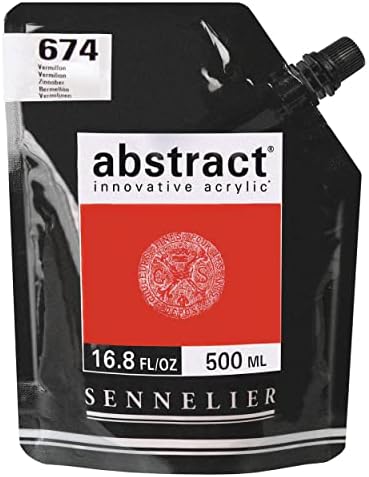 Sennelier Abstract Acrylic Paint Pouch, 4.05 Fl Oz (Pack of 1), Azure Blue Sennelier