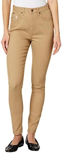 U.S. Polo Assn. USPA High-Rise Super Skinny Jeans in Khaki Khaki 11 29 U.S. Polo Assn.