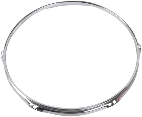 Yibuy Professional Snare Drum Rim Hoop Metal Ring 6 Hole 16" Dia Upper Circle Silver Yibuy